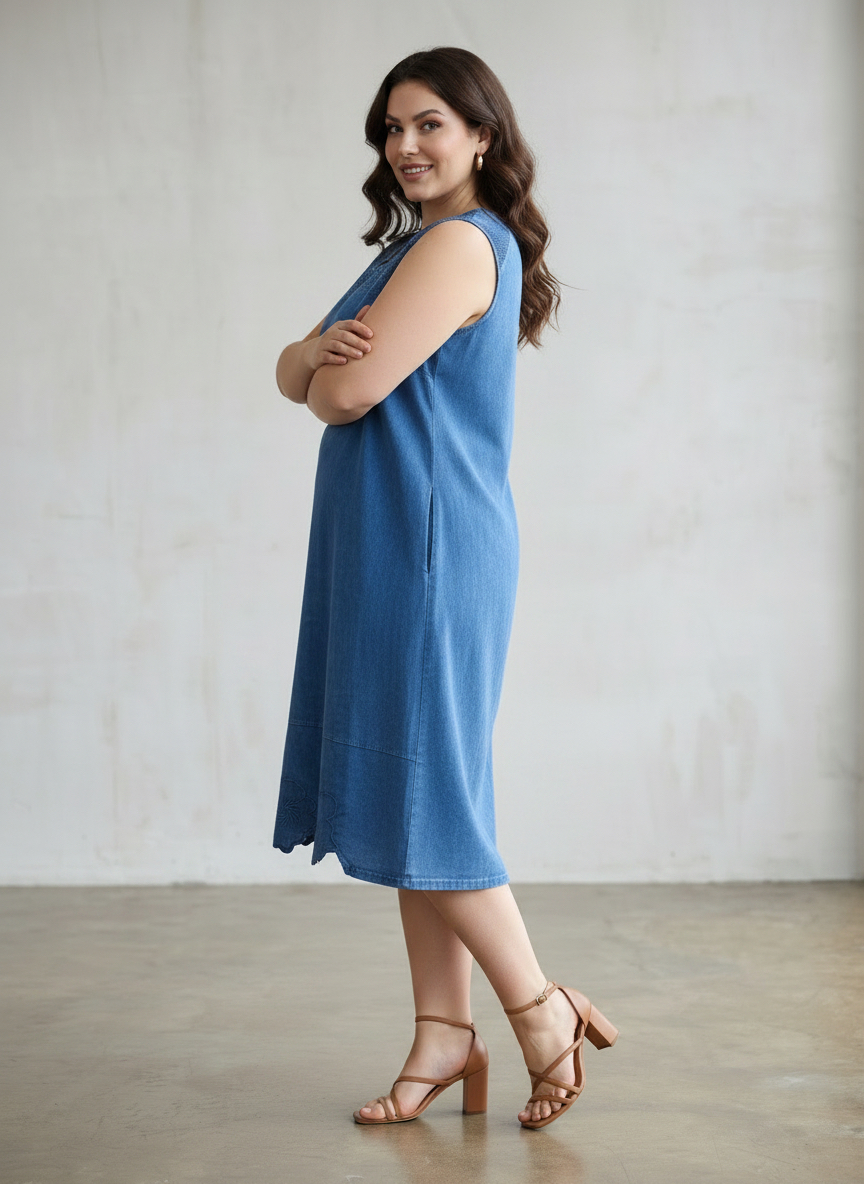 Rochie dama lejera maxi din bumbac moale