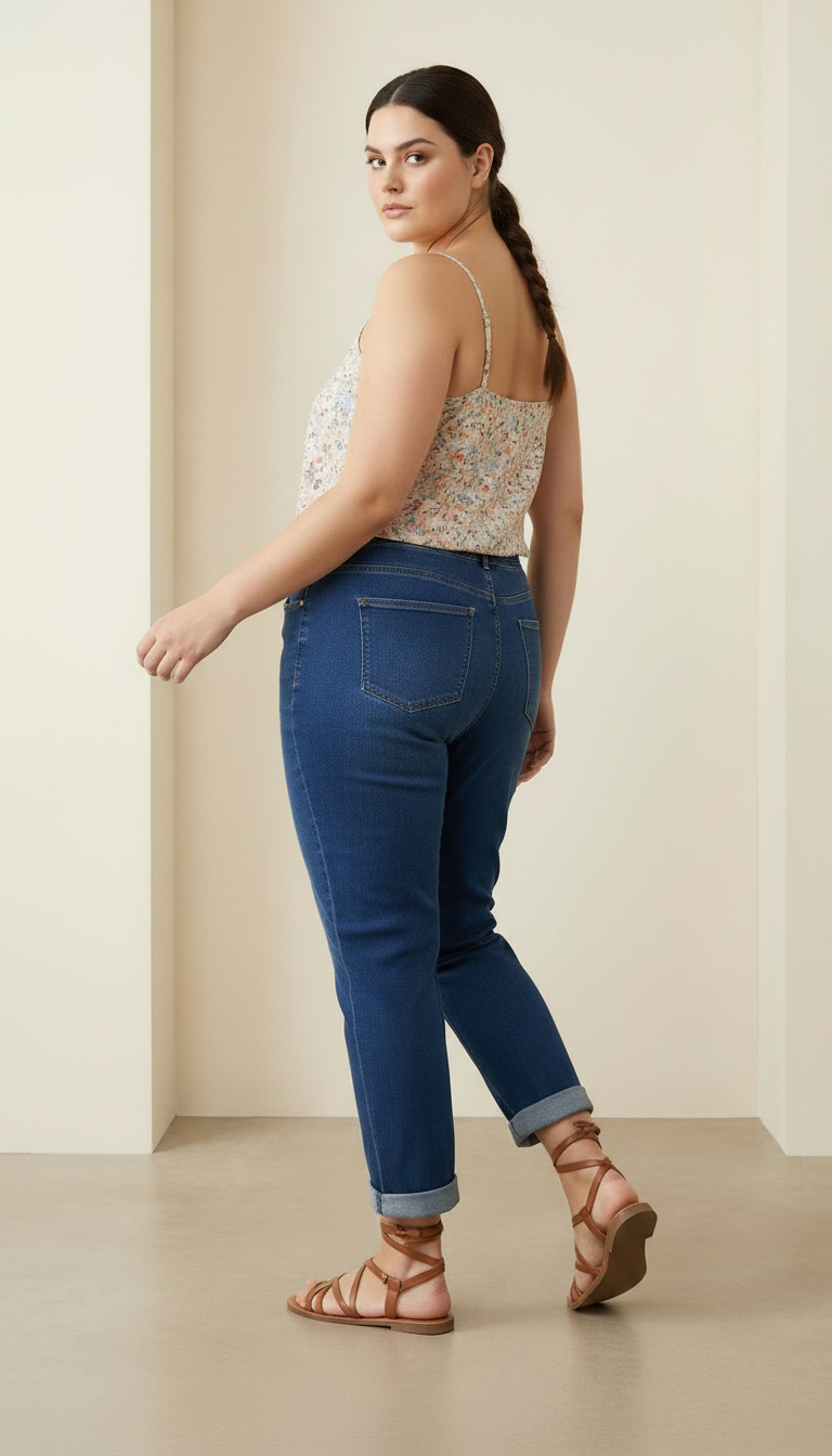 Blugi elastici cu design modern și aspect actual