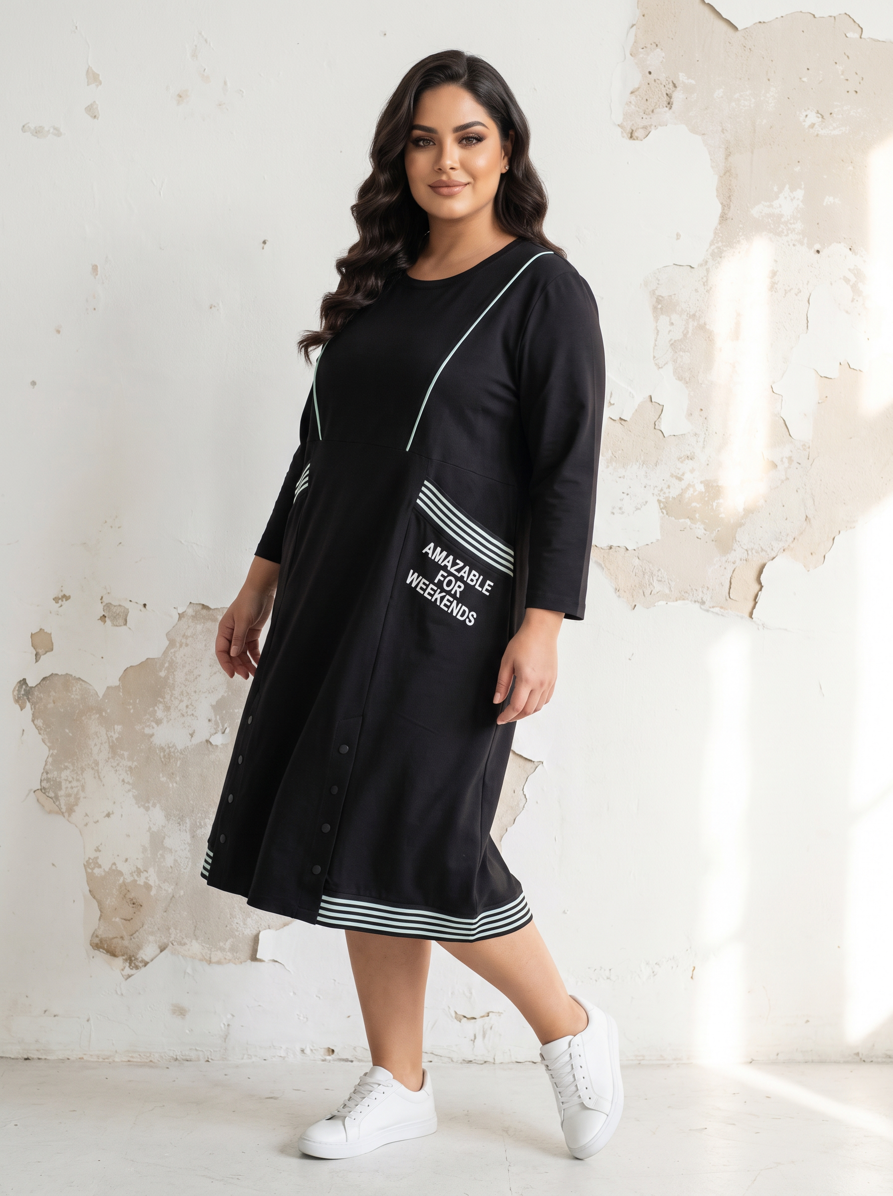 Rochie casual sport cu croială modernă și confortabilă
