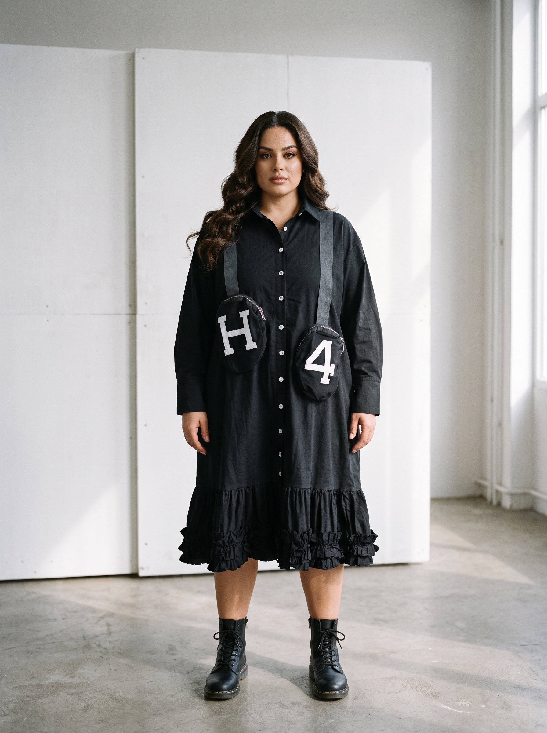 Rochie fashion de tip boutique în mărimi mari