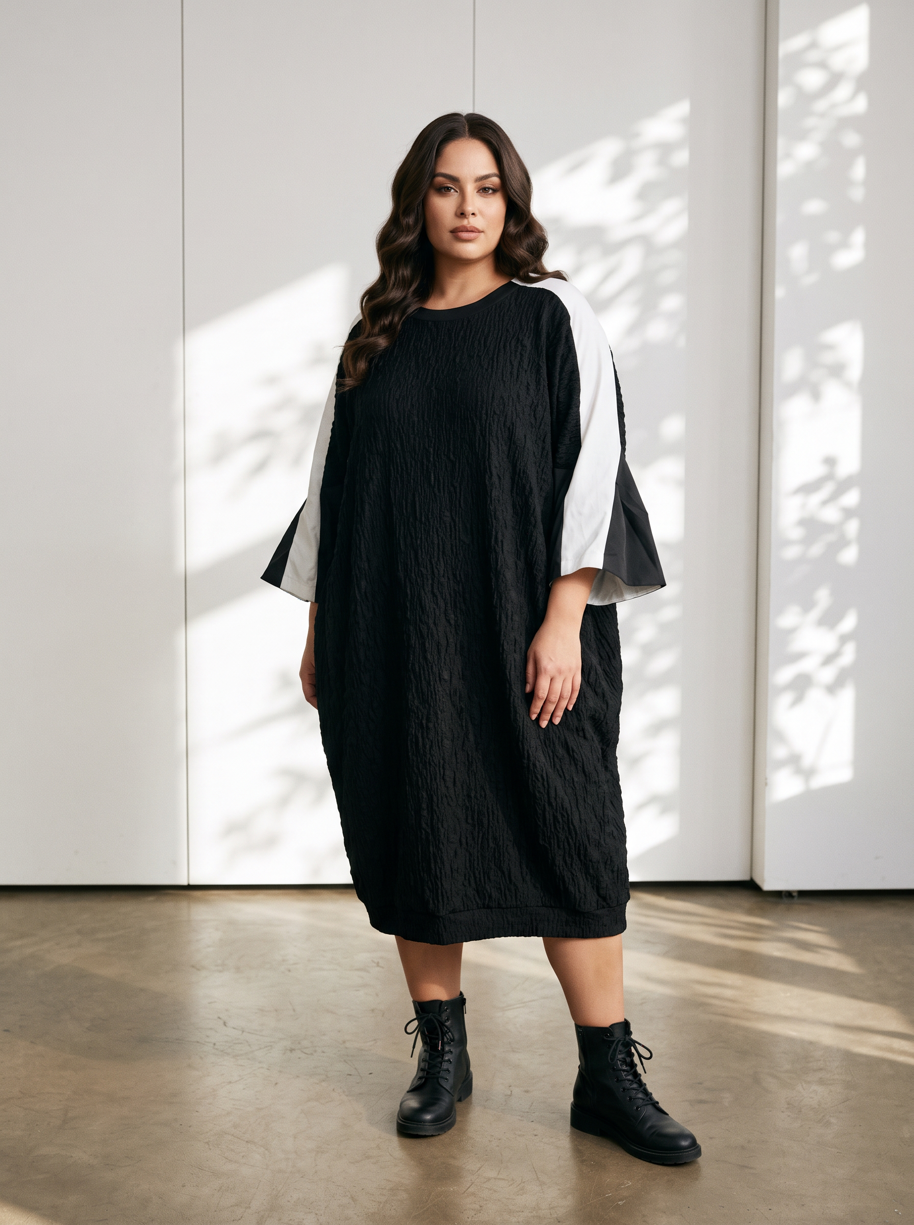Rochie de tip boutique în stil modern cu textură 3D
