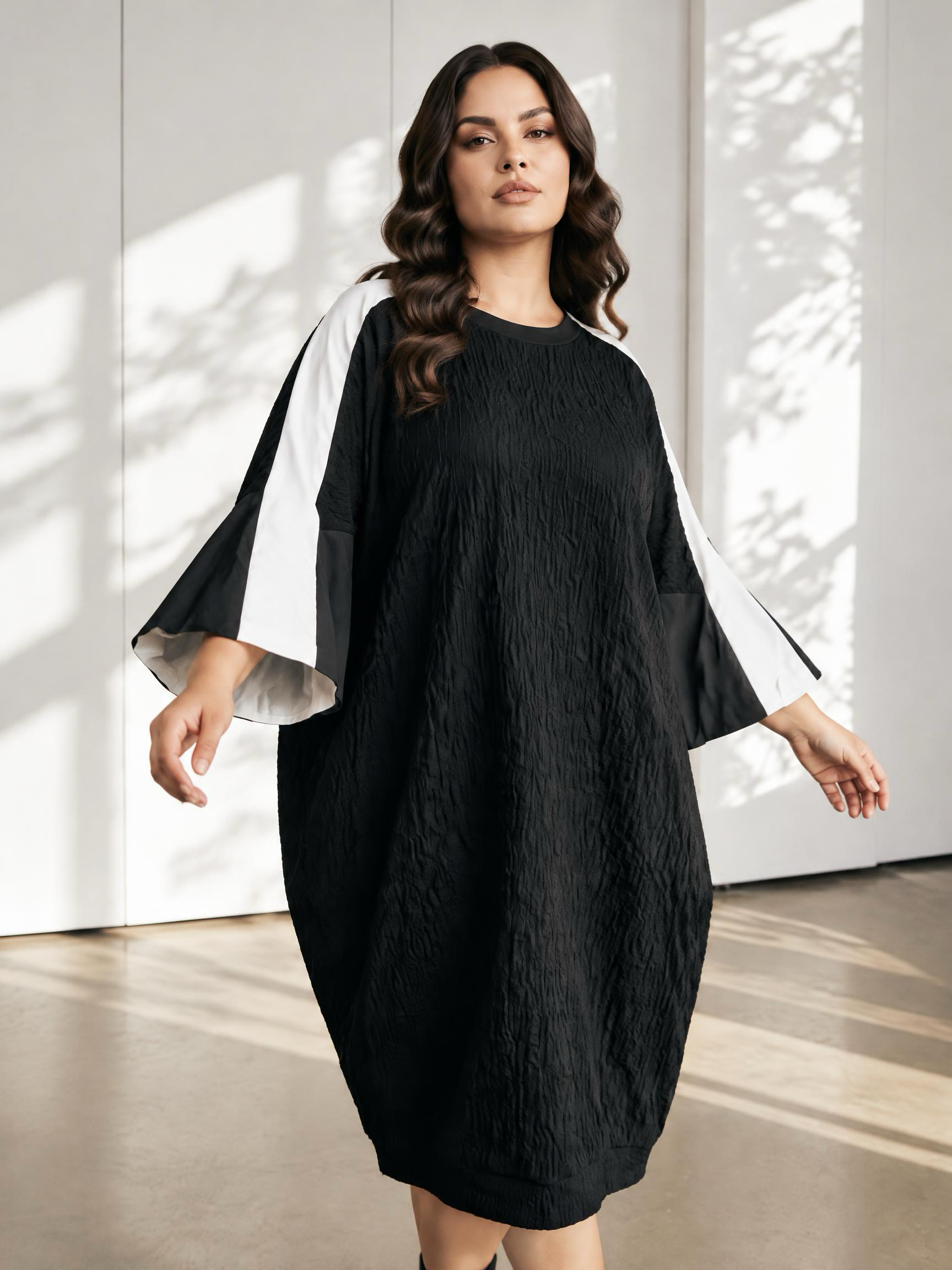 Rochie de tip boutique în stil modern cu textură 3D