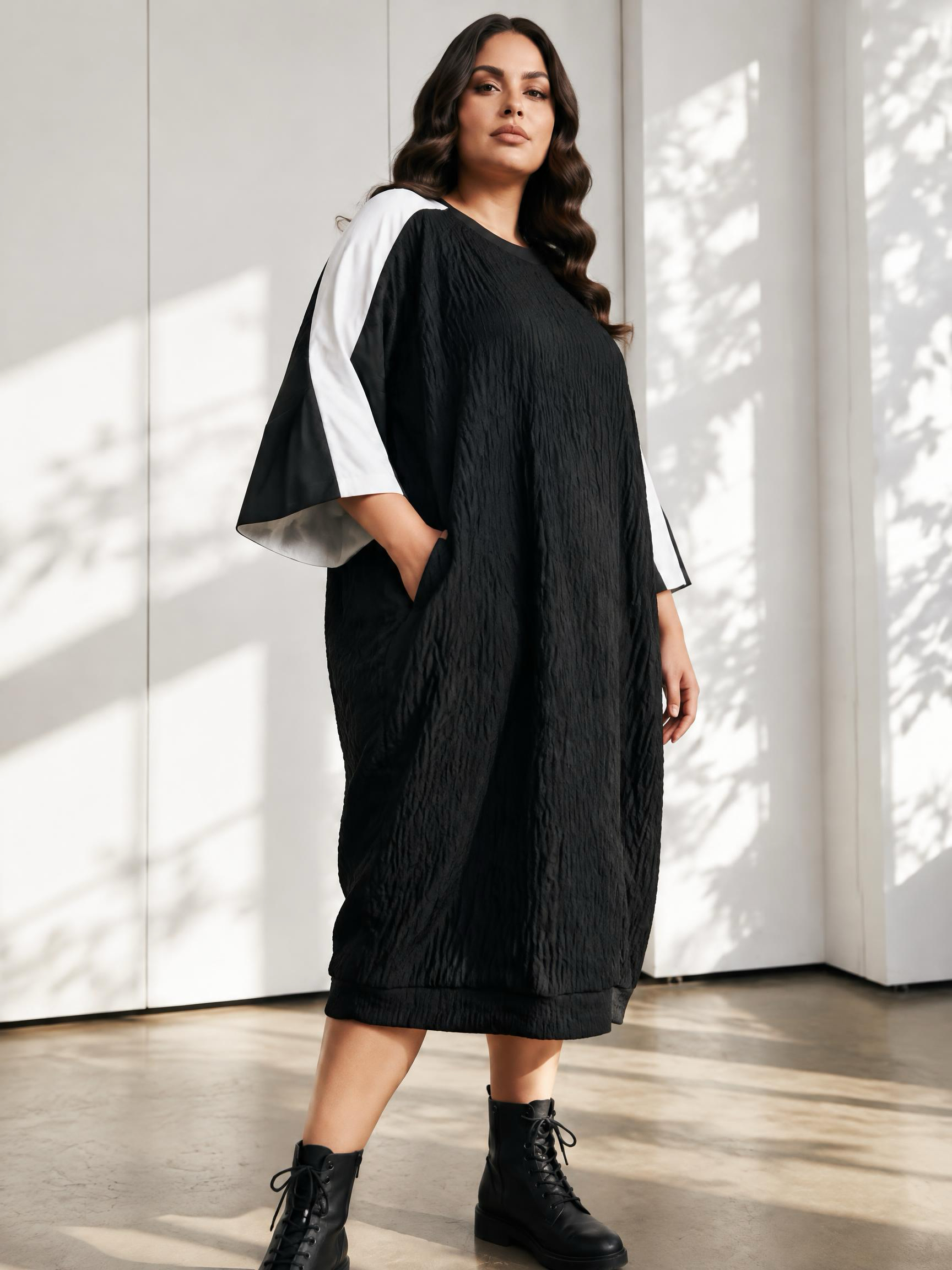 Rochie de tip boutique în stil modern cu textură 3D