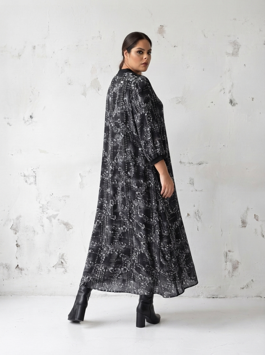 Rochie maxi elegantă cu decolteu spectaculos în V