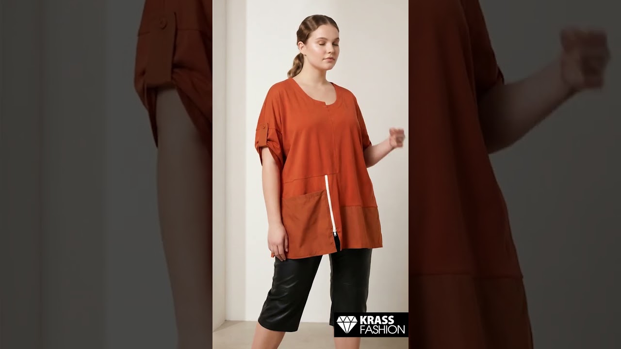 Tunică maxi culoare cărămiziu croială lejeră