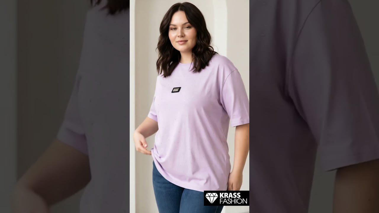 Tricou fashion mov pal cu aplicații din pietricele
