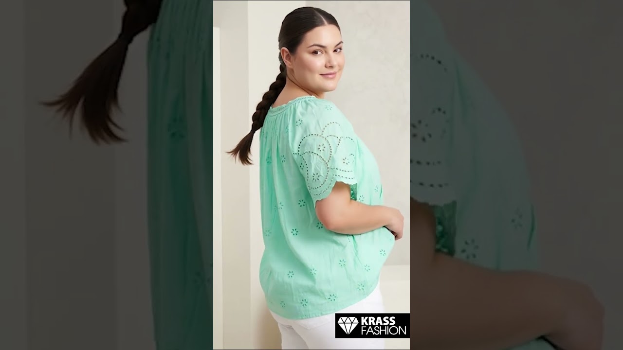 Bluză elegantă de vară cu flori brodate verde mentă