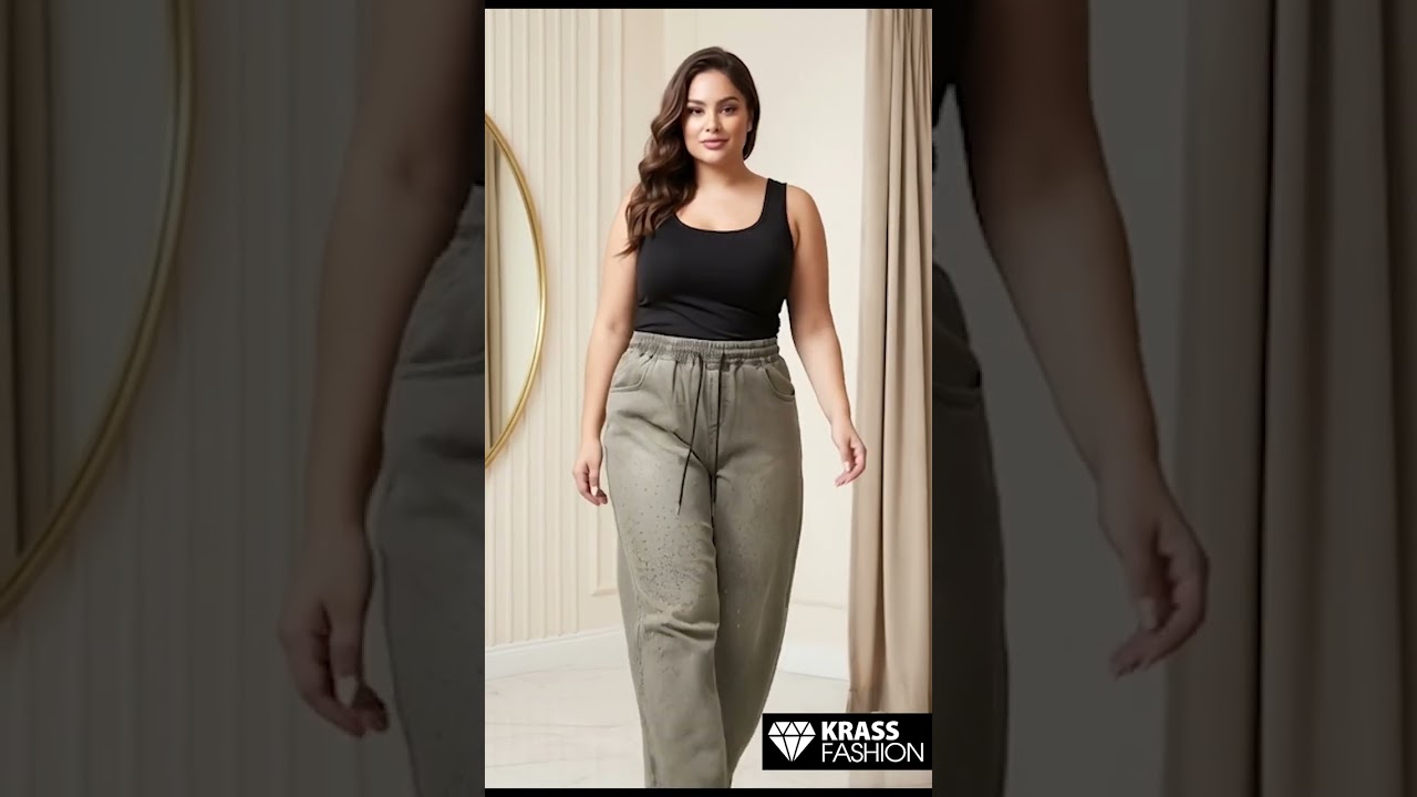 Blugi Plus Size cu cristale și croială lejeră culoare verde