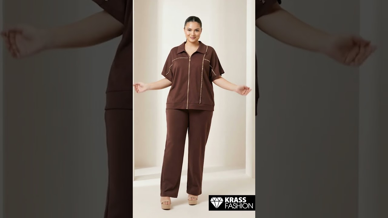 Set elegant damă cu aspect contemporan culoare mocha