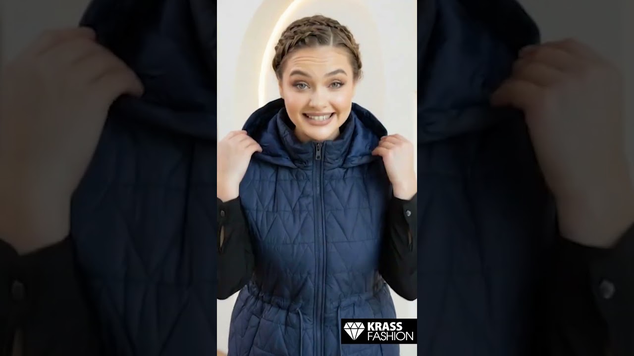 Vestă lungă matlasată culoare nautică