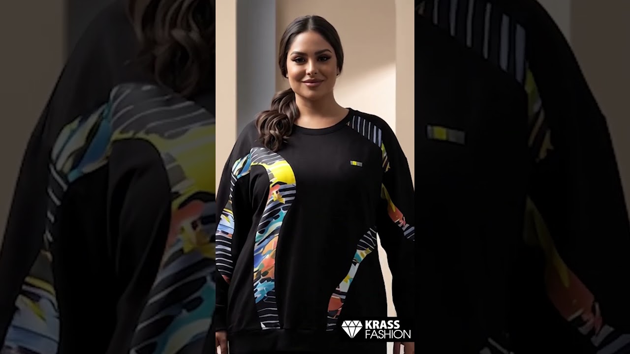 Compleu sport modern cu detalii în culori contrastante