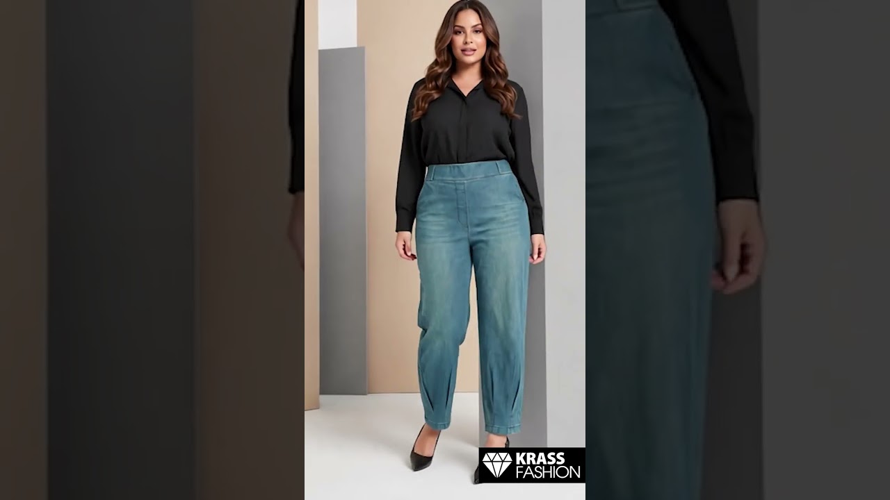 Blugi maxi în nuanță verde din material elastic
