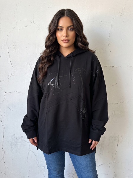Tunică fashion cu design modern în stil sport-elegant