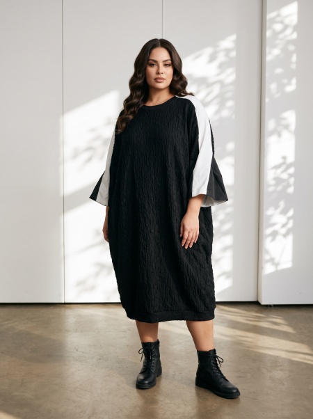 Rochie de tip boutique în stil modern cu textură 3D